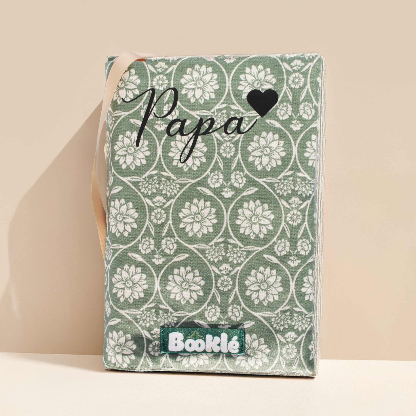 Livre booklé vert customisable