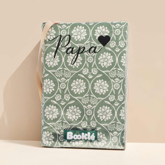 Livre booklé vert customisable